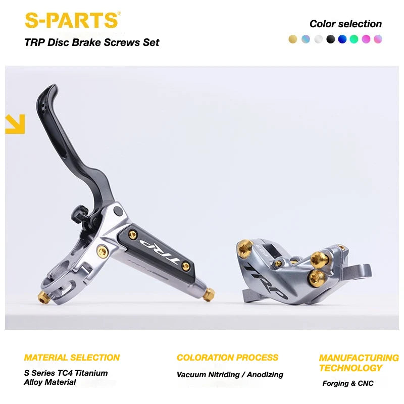 S-PARTS TRP DHR EVO Titanium Disc Brake Bolt Kit