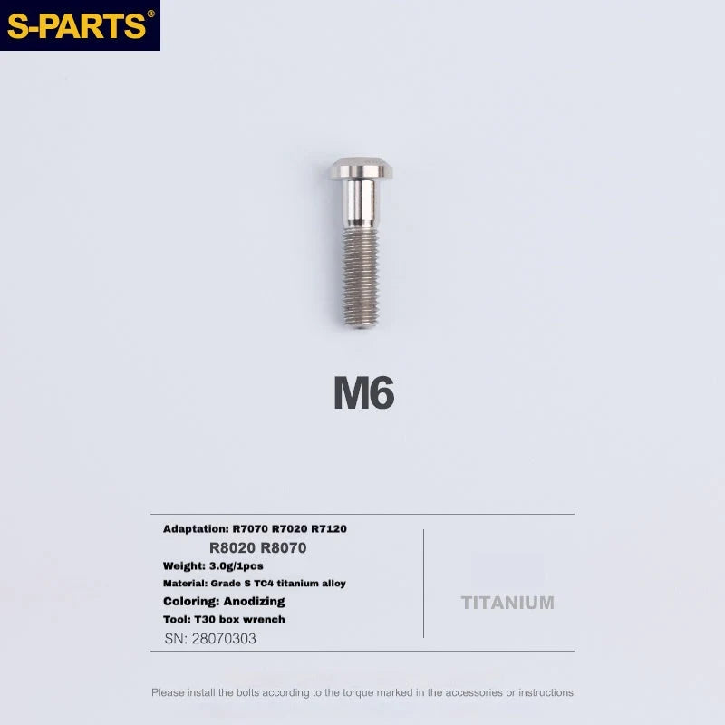 S-PARTS TRP DHR EVO Titanium Disc Brake Bolt Kit
