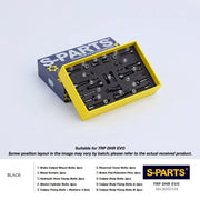 S-PARTS TRP DHR EVO Titanium Disc Brake Bolt Kit TRP DHR EVO Disc Brake Kit – 24pcs/Set Black