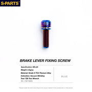 S-PARTS TRP DHR EVO Titanium Disc Brake Bolt Kit Brake Lever Clamp Bolt – 1pcs Blue