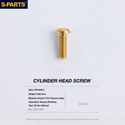 S-PARTS TRP DHR EVO Titanium Disc Brake Bolt Kit Reservoir Cap Bolt – 1pcs Gold