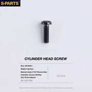 S-PARTS TRP DHR EVO Titanium Disc Brake Bolt Kit Reservoir Cap Bolt – 1pcs Black