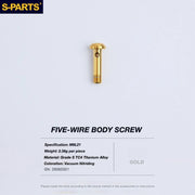 S-PARTS TRP DHR EVO Titanium Disc Brake Bolt Kit Caliper Bridge Bolt – 1pcs Gold