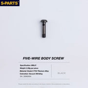 S-PARTS TRP DHR EVO Titanium Disc Brake Bolt Kit Caliper Bridge Bolt – 1pcs Black