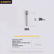 S-PARTS TRP DHR EVO Titanium Disc Brake Bolt Kit Brake Pad Retention Pin – 1pcs