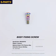 S-PARTS TRP DHR EVO Titanium Disc Brake Bolt Kit Stepped Caliper Body Bolt – 1pcs Rainbow