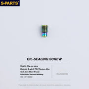 S-PARTS TRP DHR EVO Titanium Disc Brake Bolt Kit Oil Port Plug Bolt – 1pcs Rainbow