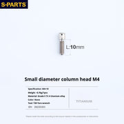 S-PartS Small Column Head Series M4 L06-50mm Handlebar Holder Fixed Brake Stroke Adjustment Titanium Screws