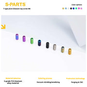 SPartS T-Shape Plummer Tool T15 Flat-Bottom Top Wire M6 L08-10-12-16 Titanium Screws