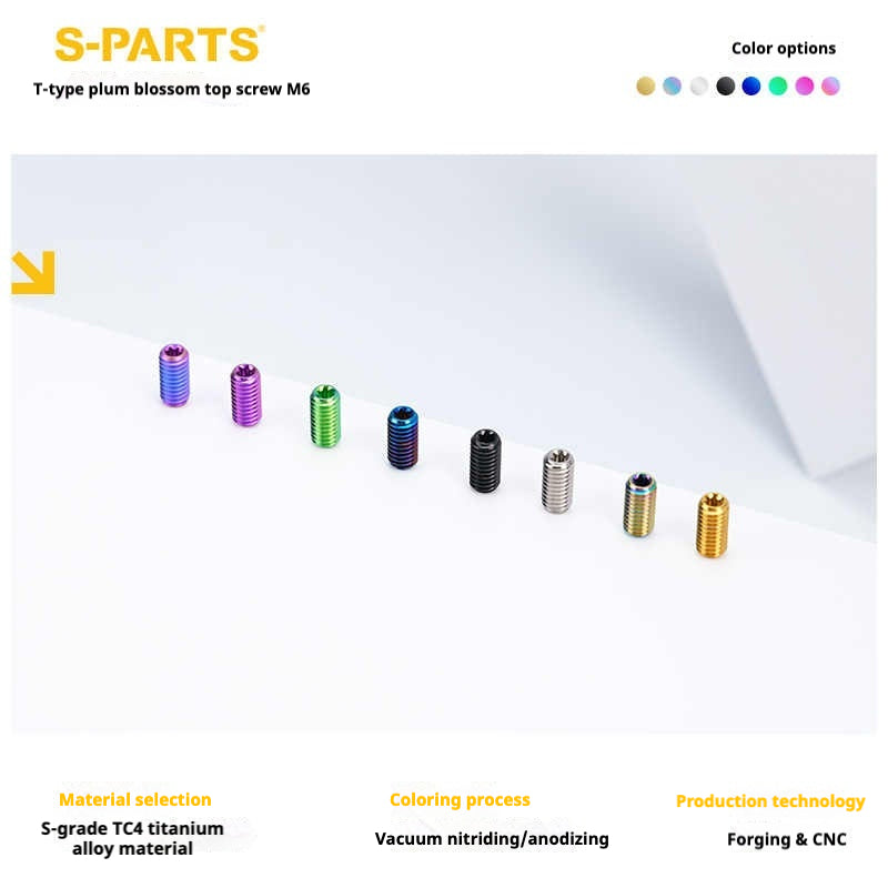 SPartS T-Shape Plummer Tool T15 Flat-Bottom Top Wire M6 L08-10-12-16 Titanium Screws