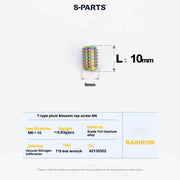 SPartS T-Shape Plummer Tool T15 Flat-Bottom Top Wire M6 L08-10-12-16 Titanium Screws