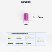SPartS T-Shape Plummer Tool T15 Flat-Bottom Top Wire M6 L08-10-12-16 Titanium Screws
