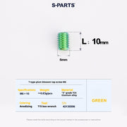 SPartS T-Shape Plummer Tool T15 Flat-Bottom Top Wire M6 L08-10-12-16 Titanium Screws