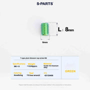 SPartS T-Shape Plummer Tool T15 Flat-Bottom Top Wire M6 L08-10-12-16 Titanium Screws