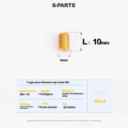 SPartS T-Shape Plummer Tool T15 Flat-Bottom Top Wire M6 L08-10-12-16 Titanium Screws