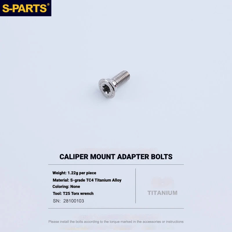 Shimano Dura-Ace R9270 Titanium Disc Brake Bolt Kit — Caliper Mount Adapter Fixing Bolt