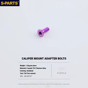 Shimano Dura-Ace R9270 Titanium Disc Brake Bolt Kit — Caliper Mount Adapter Fixing Bolt / Purple