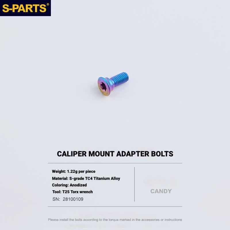 Shimano Dura-Ace R9270 Titanium Disc Brake Bolt Kit — Caliper Mount Adapter Fixing Bolt / Candy
