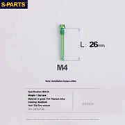 Shimano Dura-Ace R9270 Titanium Disc Brake Bolt Kit — Brake Pad Retaining Bolt / Green