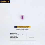 Shimano Dura-Ace R9270 Titanium Disc Brake Bolt Kit — R9270 Specific Hydraulic Port Bolt / Purple
