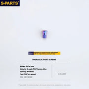 Shimano Dura-Ace R9270 Titanium Disc Brake Bolt Kit — R9270 Specific Hydraulic Port Bolt / Candy
