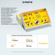 S-PARTS Shimano Road Titanium Bolt Kit for Drivetrain Screws for R8050 / R8150 / R9250