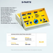 S-PARTS Shimano Road Titanium Bolt Kit for Drivetrain Screws for R8050 / R8150 / R9250