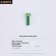 S-PARTS Shimano Road Titanium Bolt Kit for Drivetrain Screws for R8050 / R8150 / R9250