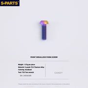 S-PARTS Shimano Road Titanium Bolt Kit for Drivetrain Screws for R8050 / R8150 / R9250