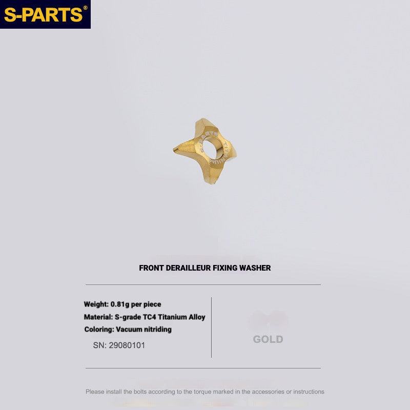 S-PARTS Shimano Road Titanium Bolt Kit for Drivetrain Screws for R8050 / R8150 / R9250