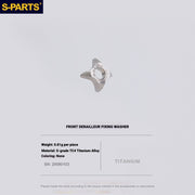 S-PARTS Shimano Road Titanium Bolt Kit for Drivetrain Screws for R8050 / R8150 / R9250