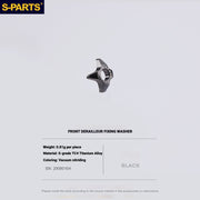 S-PARTS Shimano Road Titanium Bolt Kit for Drivetrain Screws for R8050 / R8150 / R9250