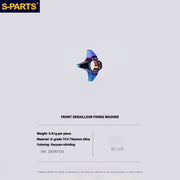 S-PARTS Shimano Road Titanium Bolt Kit for Drivetrain Screws for R8050 / R8150 / R9250