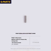 S-PARTS Shimano Road Titanium Bolt Kit for Drivetrain Screws for R8050 / R8150 / R9250