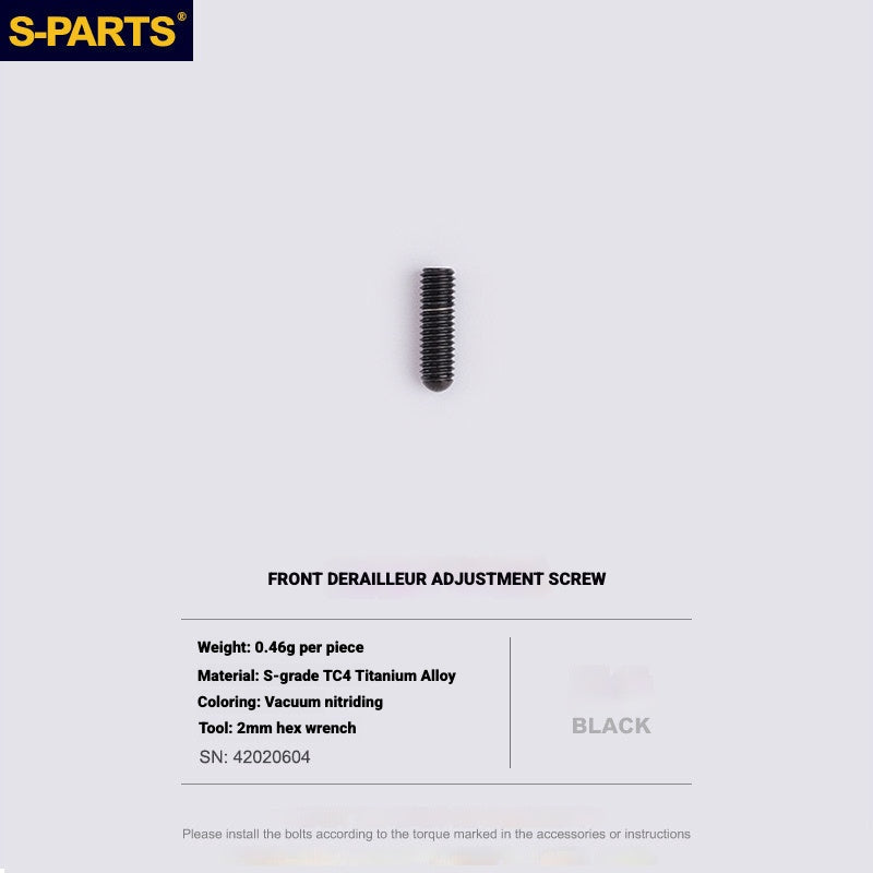 S-PARTS Shimano Road Titanium Bolt Kit for Drivetrain Screws for R8050 / R8150 / R9250