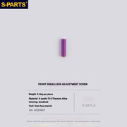S-PARTS Shimano Road Titanium Bolt Kit for Drivetrain Screws for R8050 / R8150 / R9250