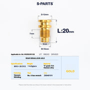S-PARTS Shimano Road Titanium Bolt Kit for Drivetrain Screws for R8050 / R8150 / R9250