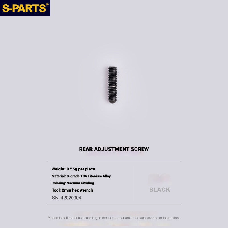 S-PARTS Shimano Road Titanium Bolt Kit for Drivetrain Screws for R8050 / R8150 / R9250