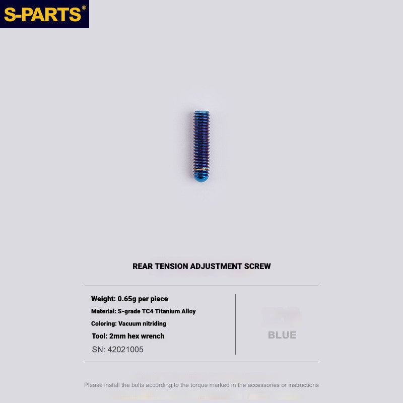 S-PARTS Shimano Road Titanium Bolt Kit for Drivetrain Screws for R8050 / R8150 / R9250