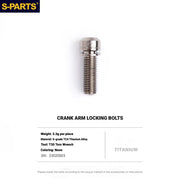S-PARTS Shimano Road Titanium Bolt Kit for Drivetrain Screws for R8050 / R8150 / R9250