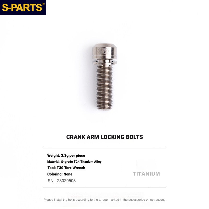 S-PARTS Shimano Road Titanium Bolt Kit for Drivetrain Screws for R8050 / R8150 / R9250