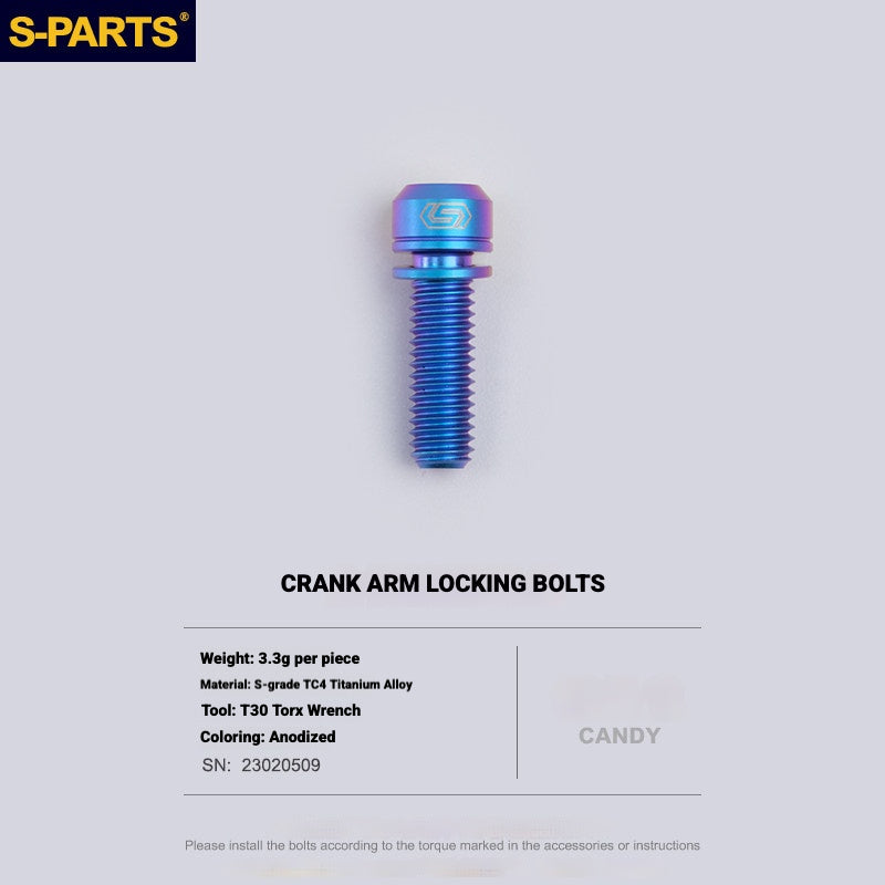 S-PARTS Shimano Road Titanium Bolt Kit for Drivetrain Screws for R8050 / R8150 / R9250