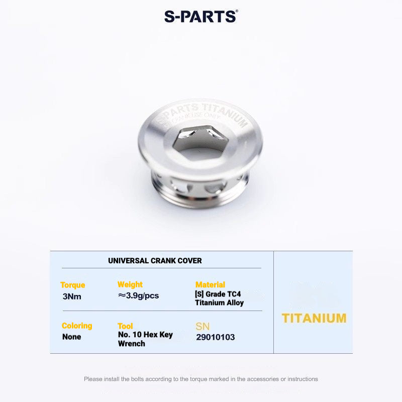 S-PARTS Shimano Road Titanium Bolt Kit for Drivetrain Screws for R8050 / R8150 / R9250