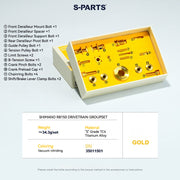 S-PARTS Shimano Road Titanium Bolt Kit for Drivetrain Screws for R8050 / R8150 / R9250