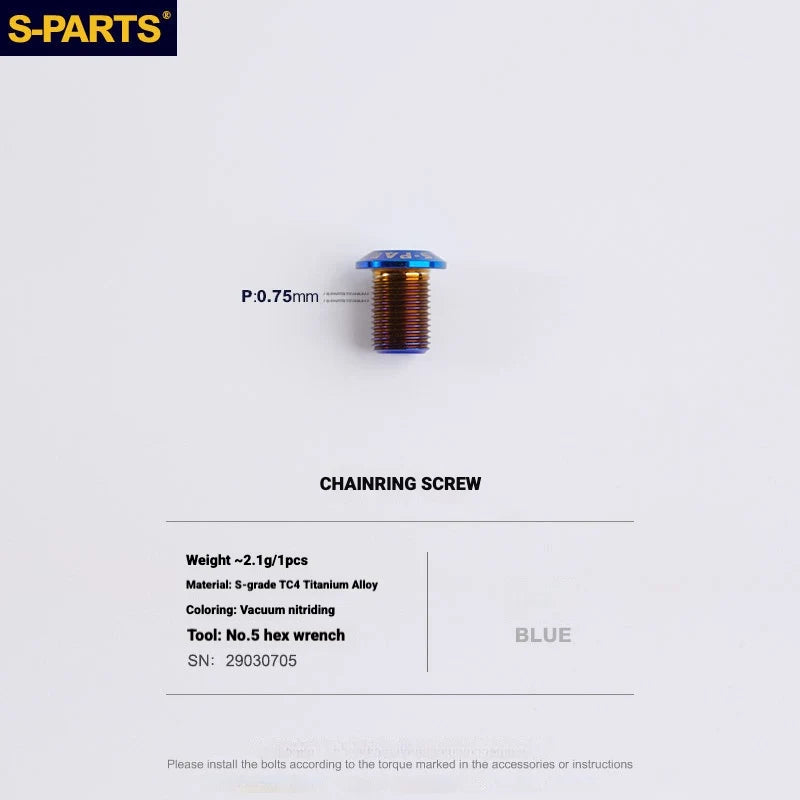 Shimano Road Titanium Bolt Kit – S-PARTS Drivetrain Screws for R8050 / R8150 / R9250