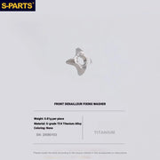 Shimano Road Titanium Bolt Kit – S-PARTS Drivetrain Screws for R8050 / R8150 / R9250 — Front Derailleur Fixing Plate - 1pcs