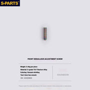 Shimano Road Titanium Bolt Kit – S-PARTS Drivetrain Screws for R8050 — Front Derailleur Adjustment Screw - 1pcs / Rainbow