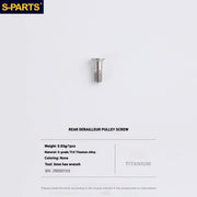 Shimano Road Titanium Bolt Kit – S-PARTS Drivetrain Screws for R8050 / R8150 / R9250 — Rear Derailleur Pulley Bolts - 1pcs