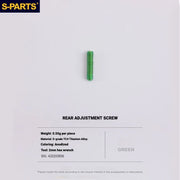Shimano Road Titanium Bolt Kit – S-PARTS Drivetrain Screws for R8050 — Rear Derailleur Adjustment Screws - 1pcs / Green