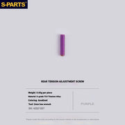 Shimano Road Titanium Bolt Kit – S-PARTS Drivetrain Screws for R8050 — Rear Derailleur Tension Screw - 1pcs / Purple
